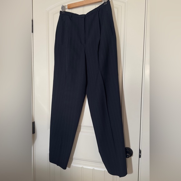 GIORGIO ARMANI LE COLLEZIONI PLEATED PINSTRIPE TROUSER - Picture 3 of 11